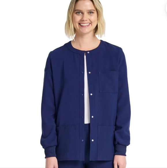 Scrubstar Jackets & Blazers - Scrubstar Women's Stretch Snap Warm-up Jacket